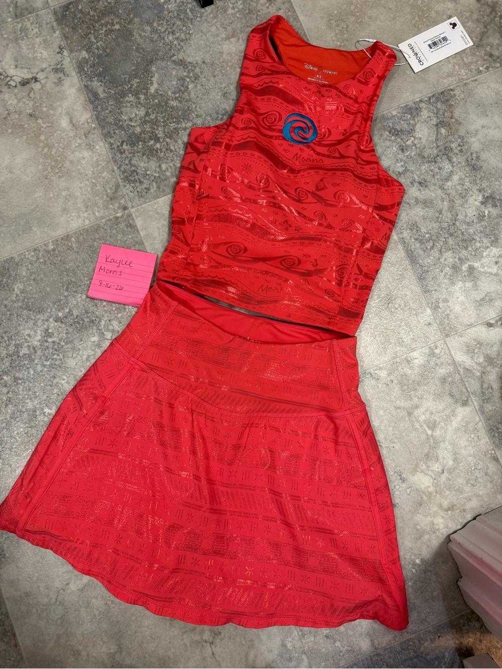Crowned Athletics Moana power tank and skort